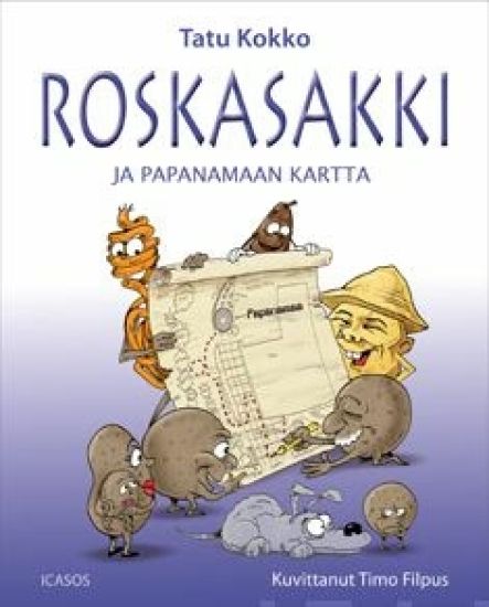 Roskasakki ja Papanamaan kartta