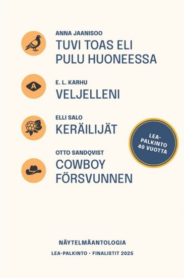 Lea-palkinto Näytelmäantologia - Finalistit 2025