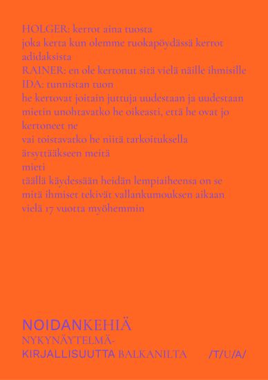 Noidankehiä - nykynäytelmäkirjallisuutta Balkanilta