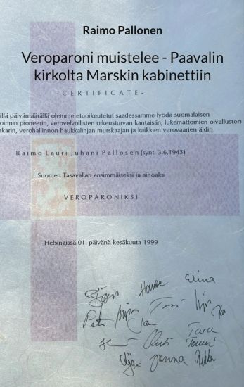 Kansikuva: Veroparoni muistelee