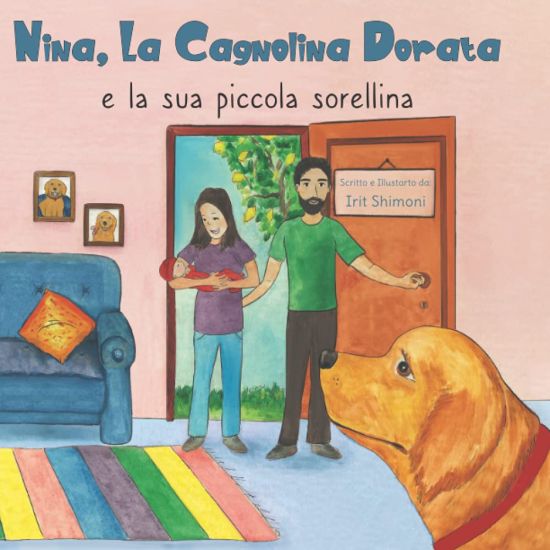Nina, la cagnolina dorata e la sua piccola sorellina