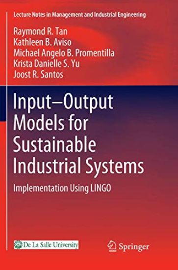 Input-Output Models for Sustainable Industrial Systems
