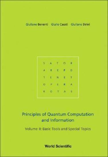 Principles Of Quantum Computation And Information - Volume Ii: Basic Tools And Special Topics