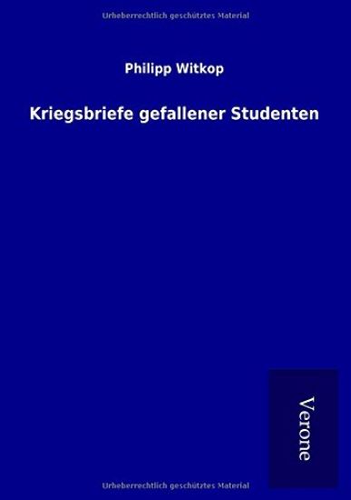 Kriegsbriefe gefallener Studenten