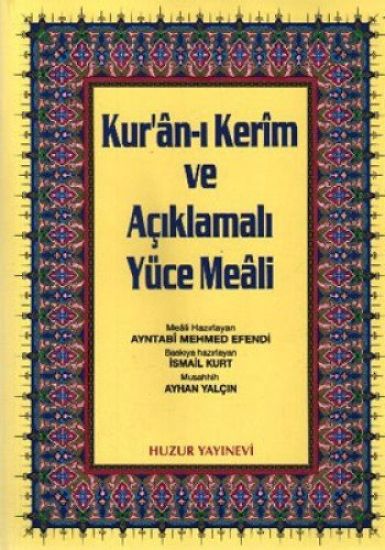 Kuran-i Kerim ve Aciklmali Yüce Meali Rahle Boy, 3lü Meal 2 Renk