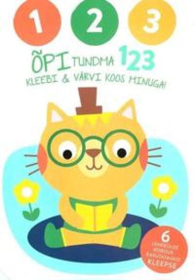 Opi tundma 123. kleebi ja värvi koos minuga! (kass)