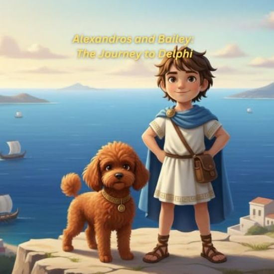Alexandros and Bailey The Journey to Delphi" + "A story of courage and friendship