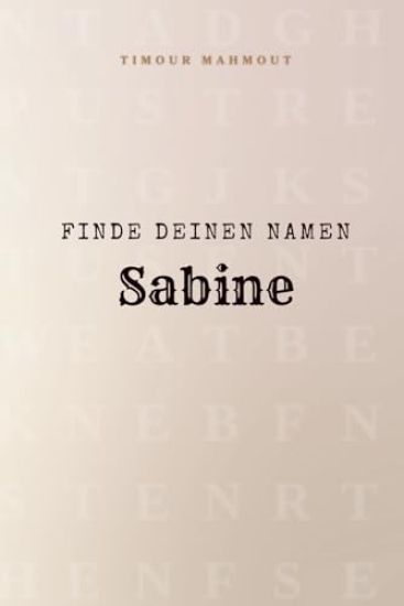 Finde Deinen Namen Sabine